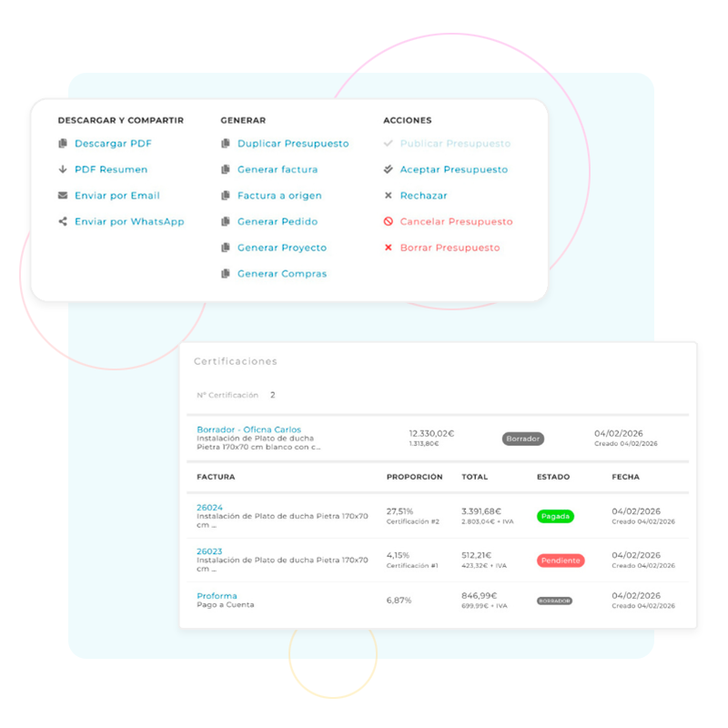 Certificaciones de obra
