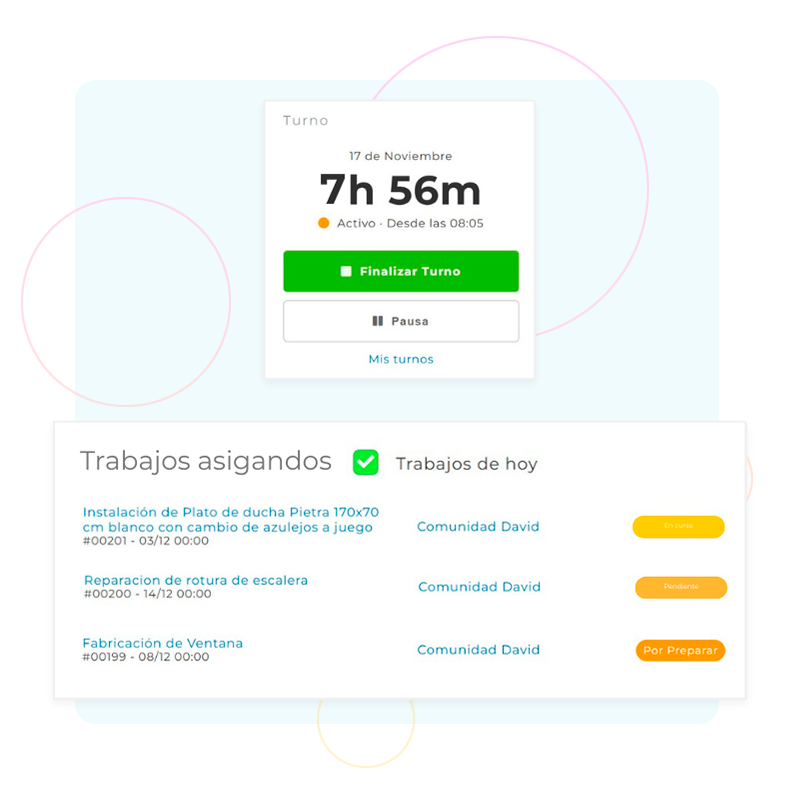Control horario de trabajadores
