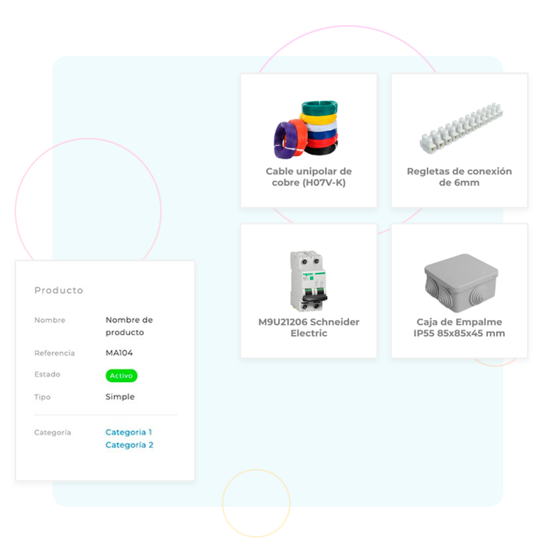Control de inventario y materiales eléctricos