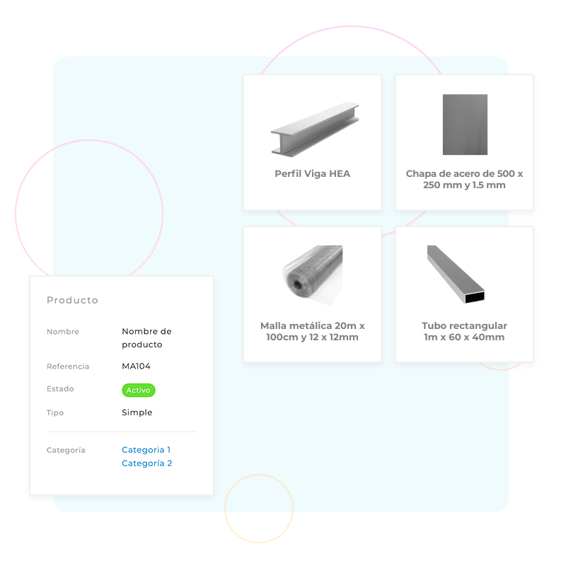Gestión de inventarios para sector metal