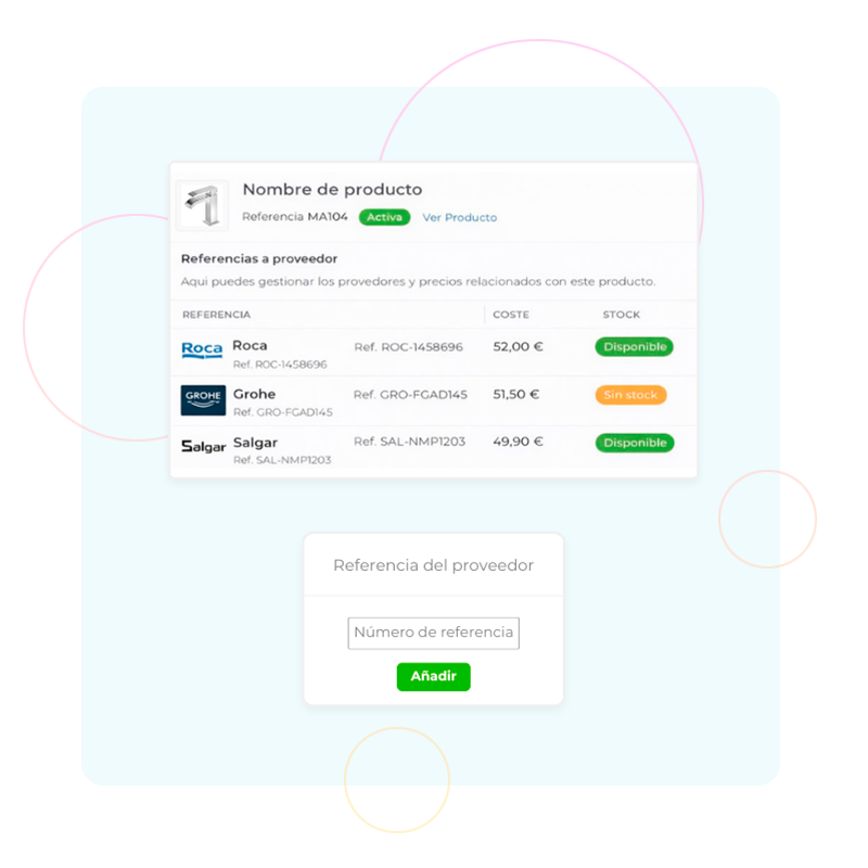 Referencias de proveedor